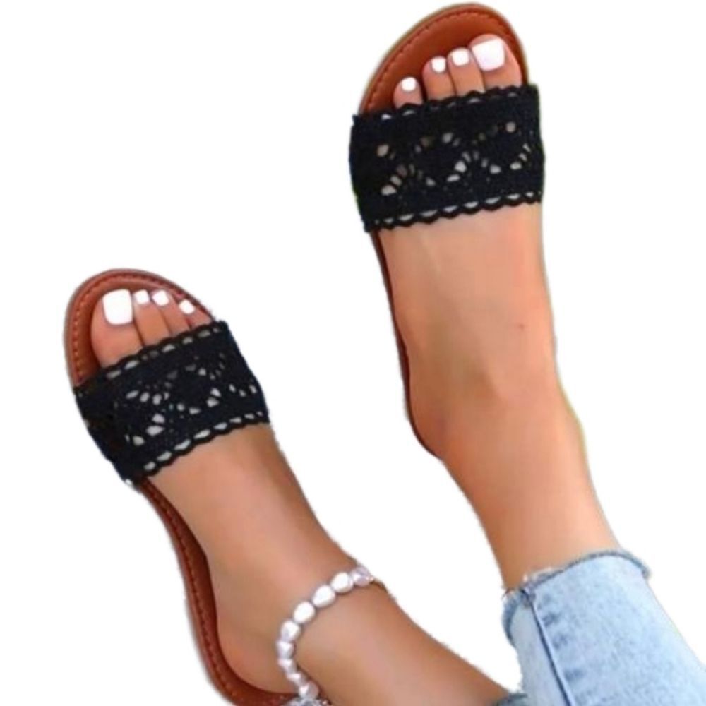 Bohemian breathable slide sandals sz 9.5